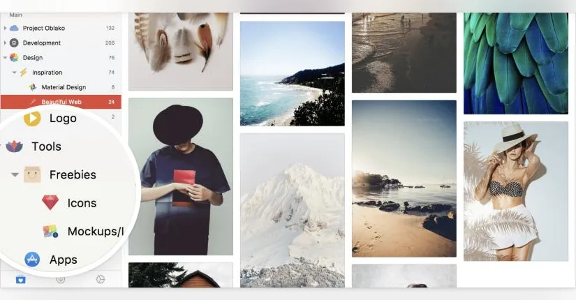 Raindrop.io official website showing collections and visual bookmarks